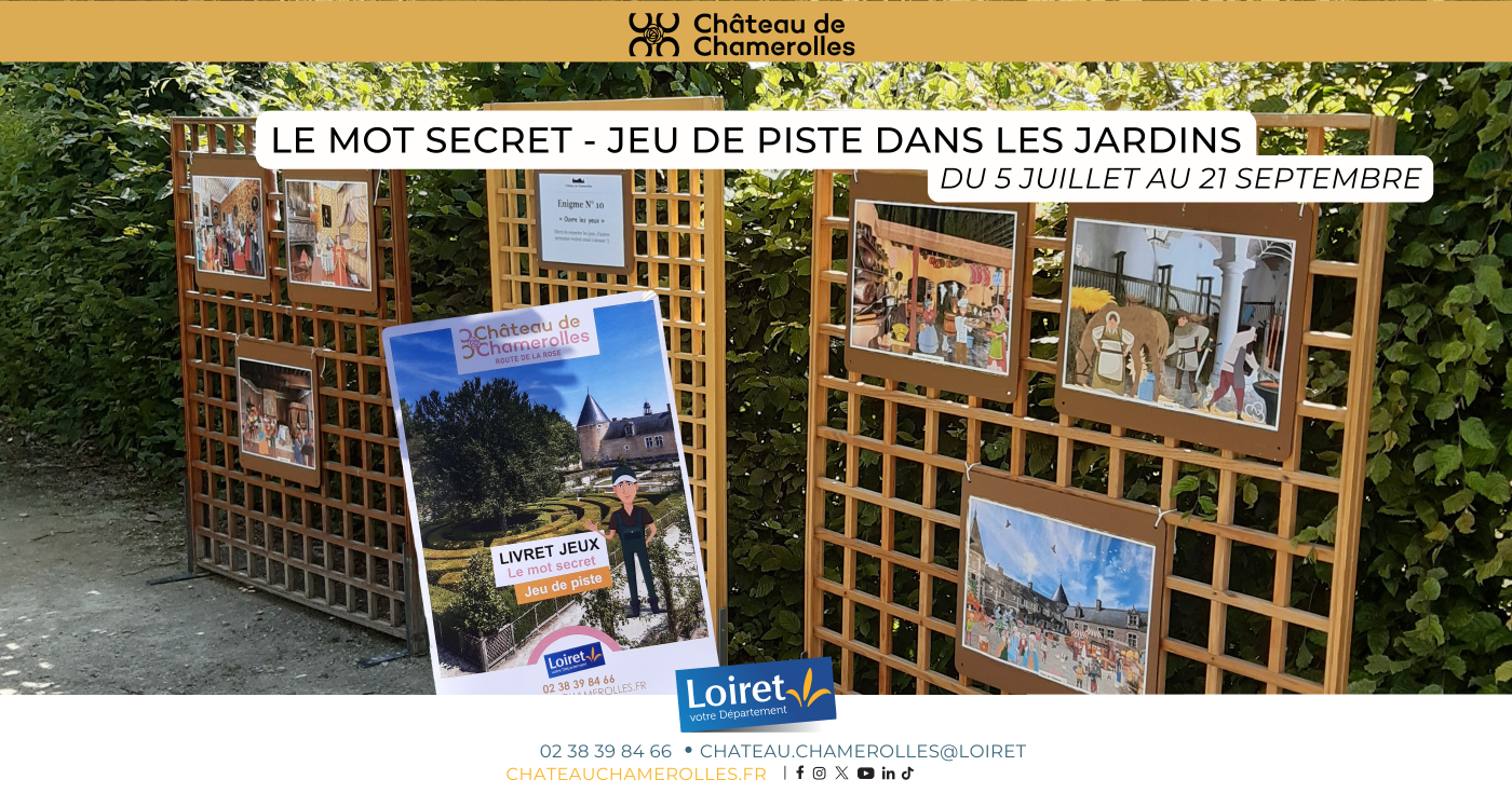 Notre jeu de piste dans les jardins "Le Mot Secret"