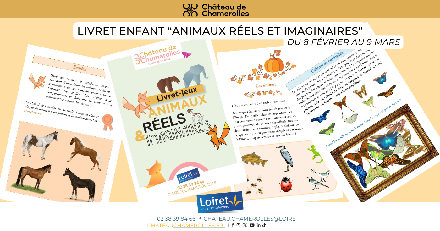 Livret enfant "animaux réels et imaginaires"