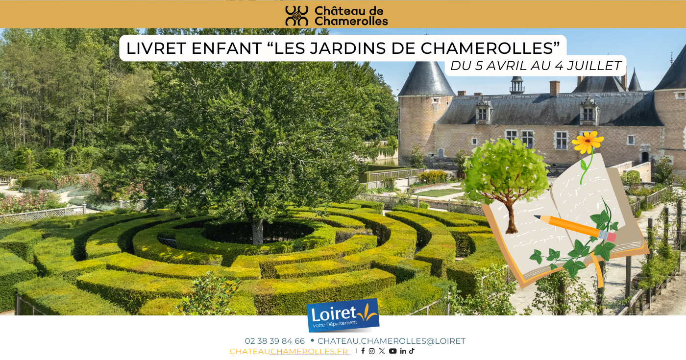 Livret enfant "les jardins de Chamerolles"