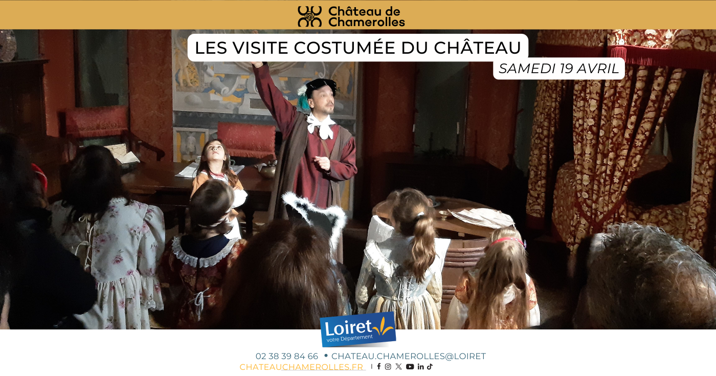 Visite costumée du château - vacances d'avril